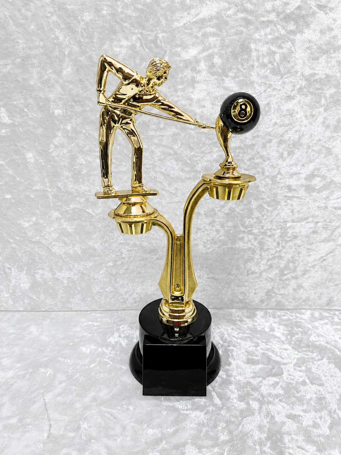 Trofeo Deluxe de Billar / Pool con Bola 8 y Base Negra