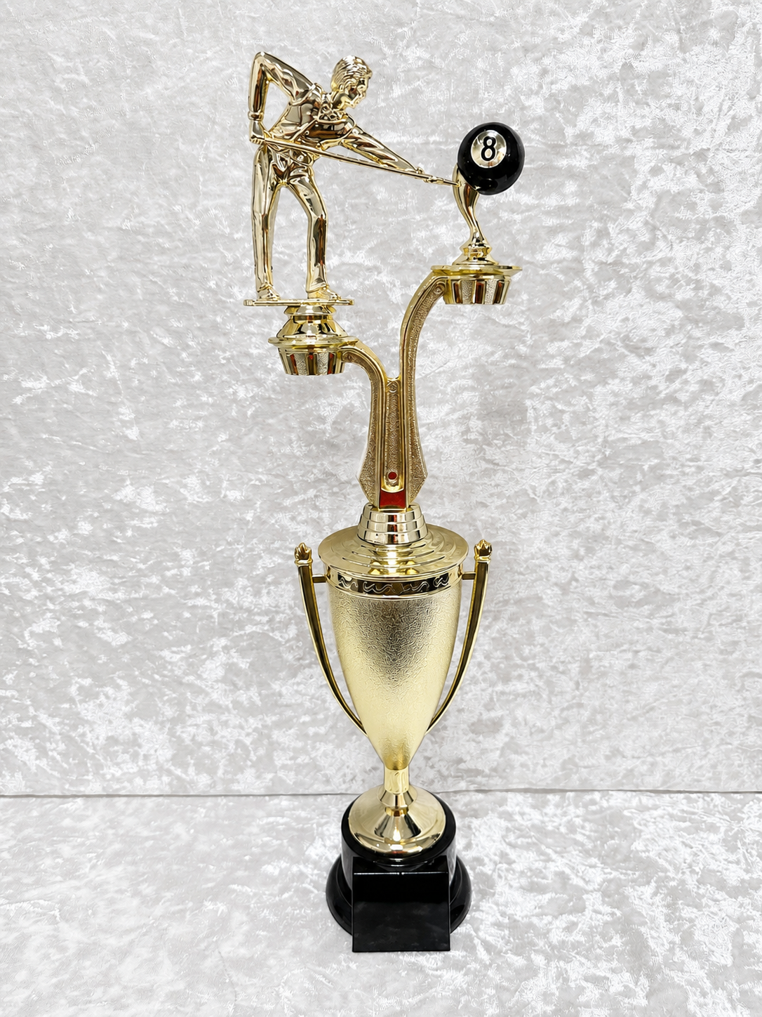 Trofeo Copa Deluxe Alto de Billar / Pool con Bola 8