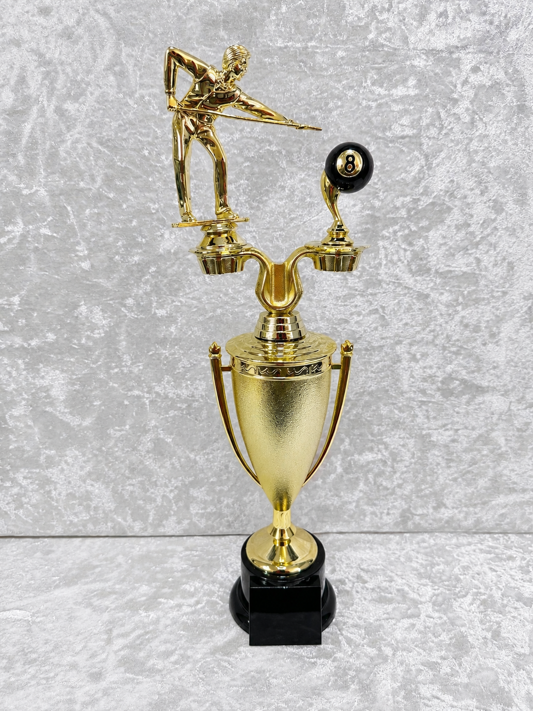 Trofeo Copa Deluxe Alto de Billar / Pool con Bola 8