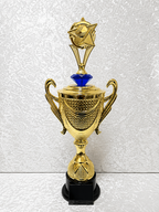 Trofeo Copa Premium Dorada de Béisbol con Diamante Personalizable