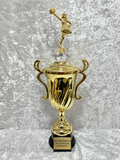Trofeo de Cheerleading con Copa Dorada y Placa Personalizada