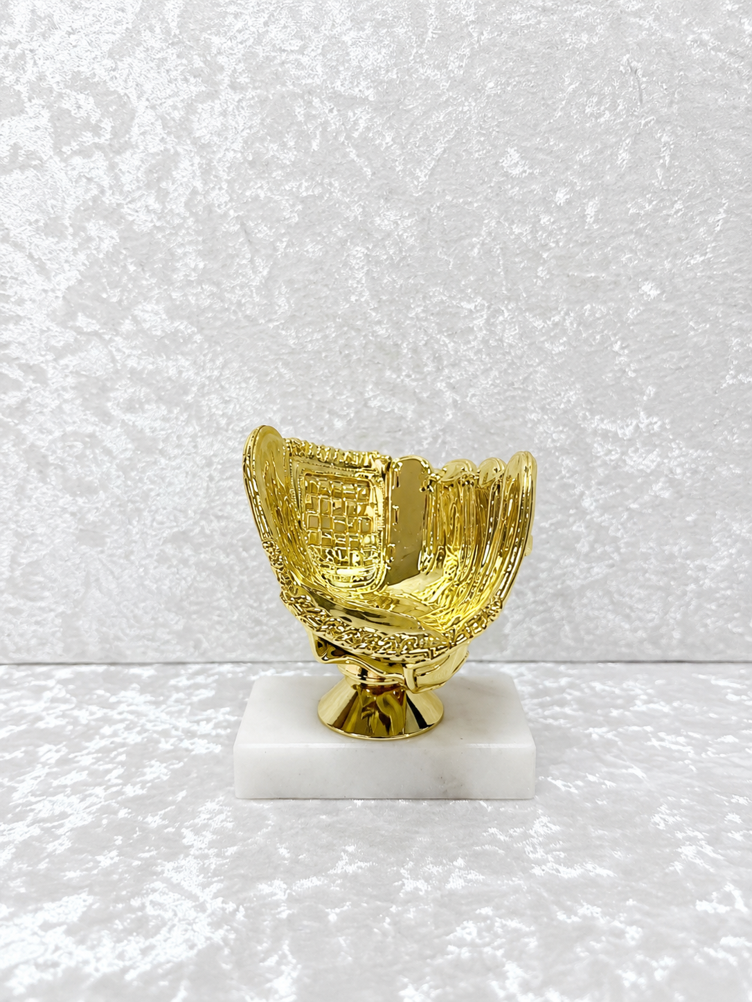 Trofeo Dorado de Guante de Béisbol con Base de Mármol
