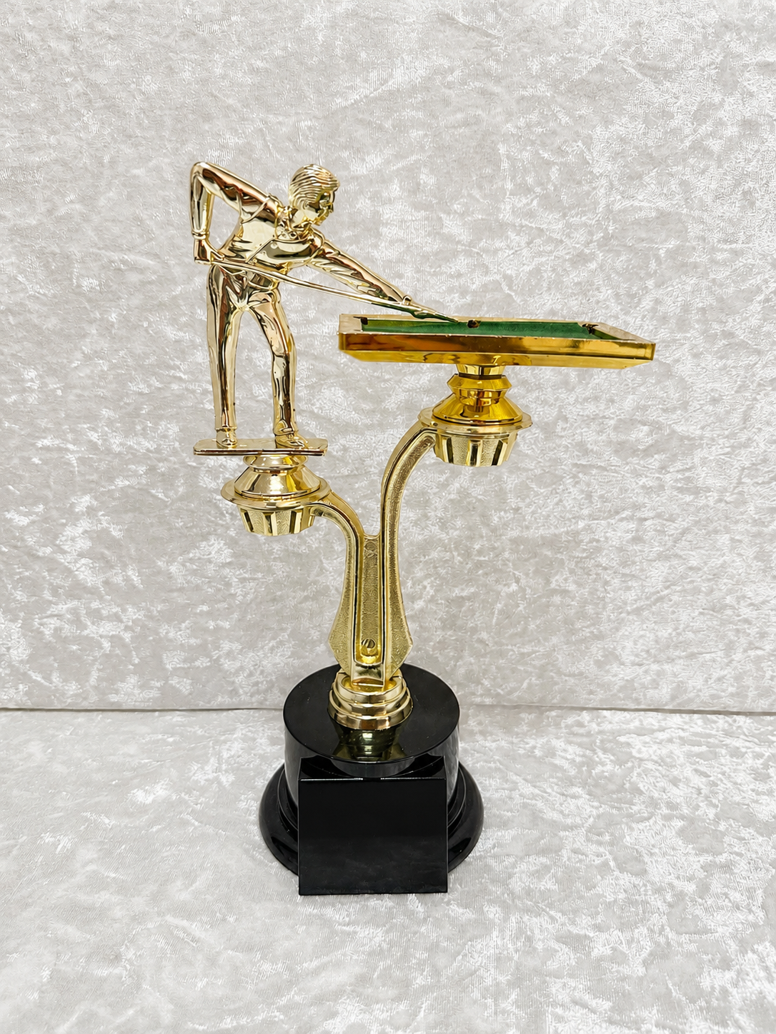 Trofeo de Billar / Pool con Mesa y Base Negra