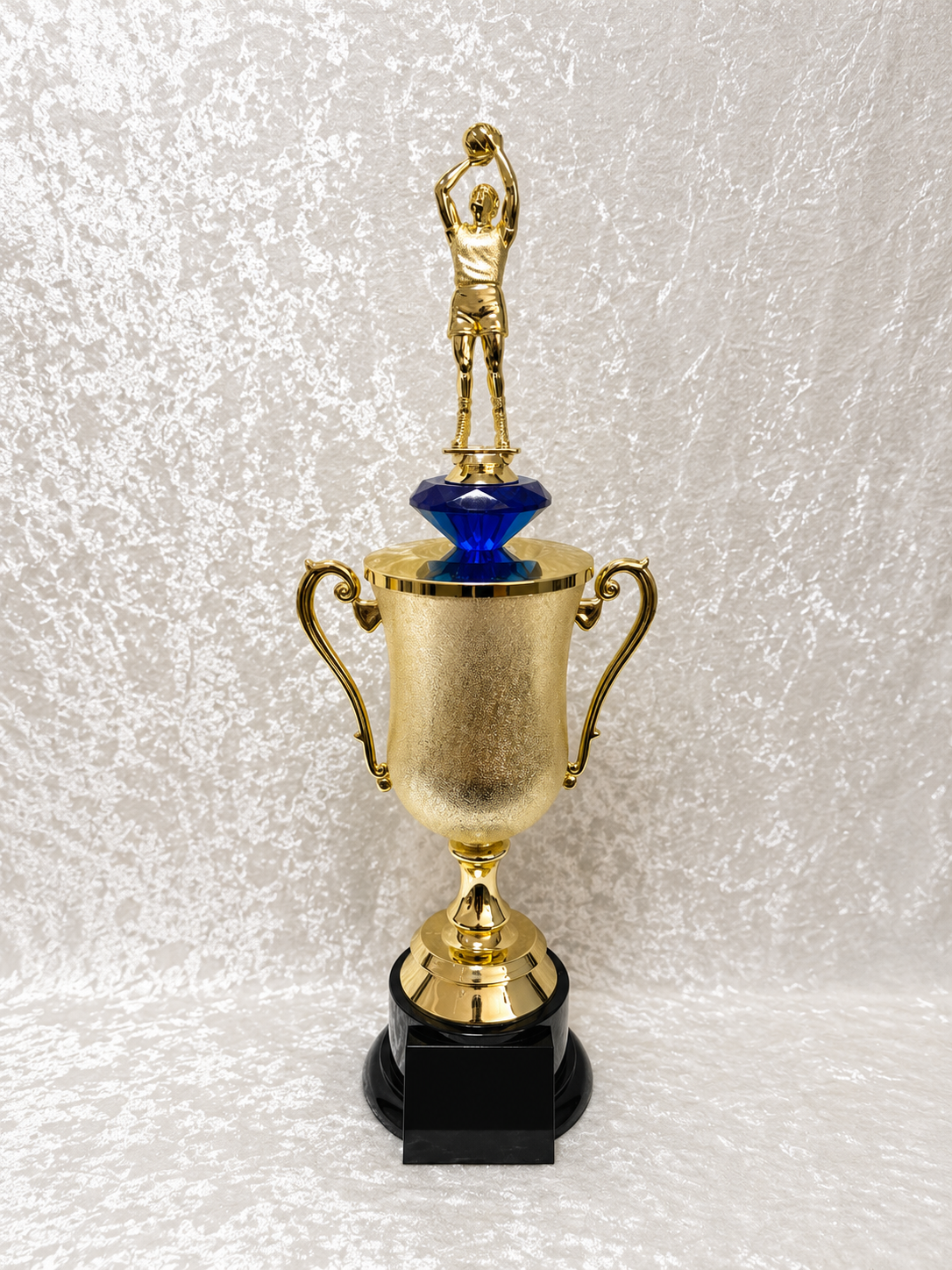 Trofeo Copa de Baloncesto Masculino con Figura de Jugador y Opción de Diamante