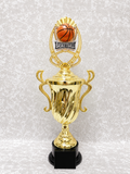 Trofeo Copa de Baloncesto con Bola 3D