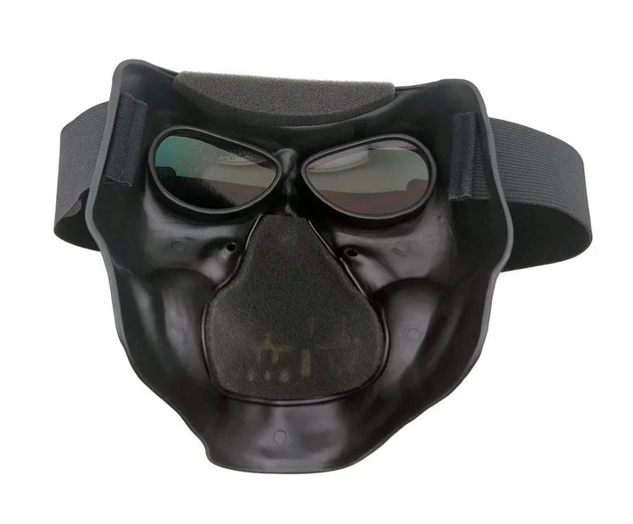 Máscara de Rostro Completo Star Skull con Lentes G-Tech™ Rojos