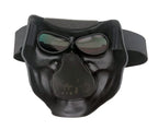 Máscara de Rostro Completo Flame Skull con Lentes Ahumad