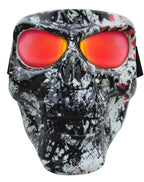 Máscara de Rostro Completo Star Skull con Lentes G-Tech™ Rojos