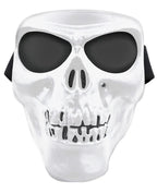 Máscara de Rostro Completo White Skull con Lentes Ahumados – Edición Limitada