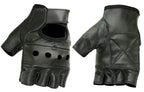 Guantes de Cuero sin Dedos Road Reaper para Hombre – Palma Acolchada