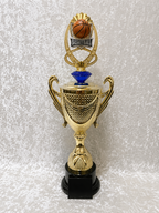 Trofeo de Baloncesto Copa Dorada con Opciones de Diamante