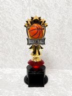 Trofeo de Baloncesto con Bola y Opciones de Diamante