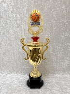Trofeo de Baloncesto Tipo Copa con Opciones de Diamante