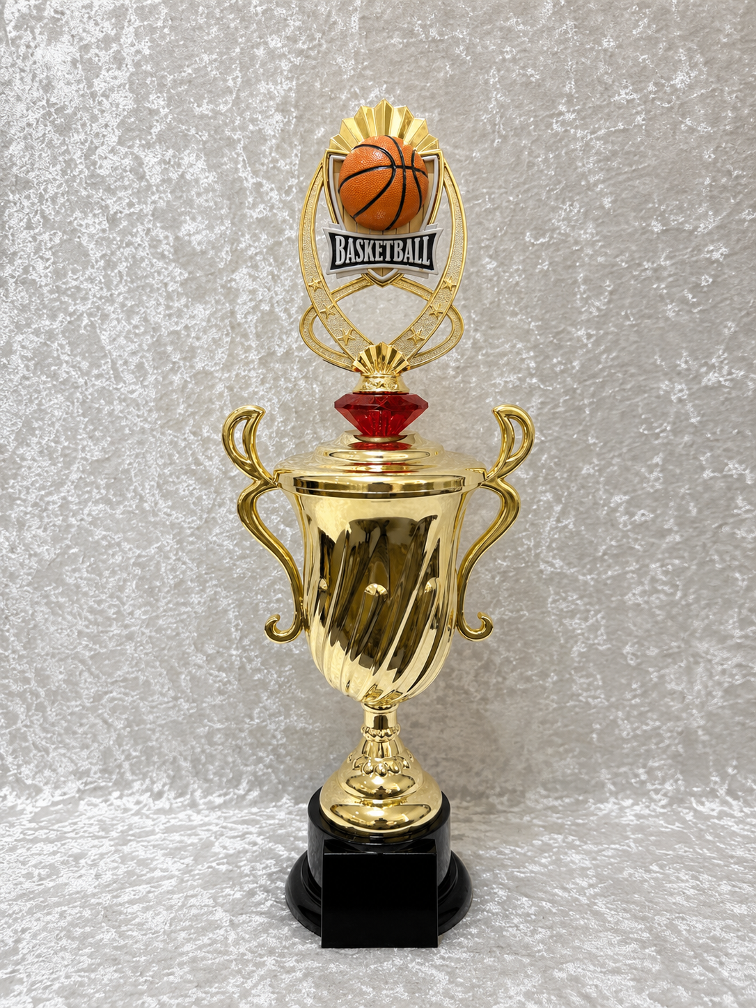 Trofeo de Baloncesto Tipo Copa con Opciones de Diamante