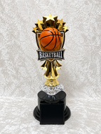 Trofeo de Baloncesto con Bola y Opciones de Diamante