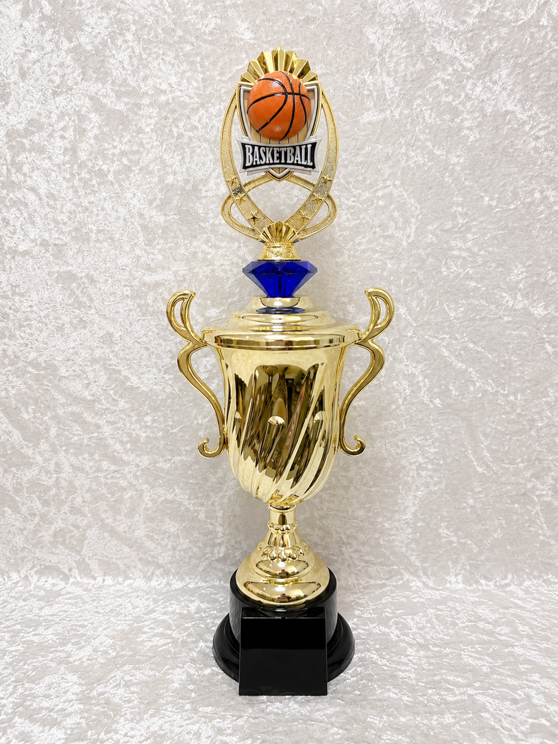 Trofeo de Baloncesto Tipo Copa con Opciones de Diamante
